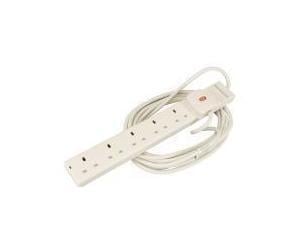 Lindy 6 Way Extension Lead, 5 Mtrs