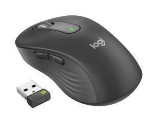 Logitech Signature M650 L for Business Mouse, right-handed, 5 buttons, wireless 2.4 GHz, Bluetooth, graphite