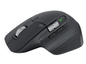 Logitech MX MASTER 3S Mouse - Bluetooth/Radio Frequency - USB - Darkfield - 7 Buttons - Graphite Grey - 1 Pack - Wireless - 2.40 GHz - Yes - 8000 dpi - Scroll Whee