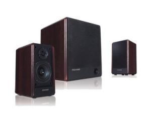 MicroLab FC330 56W 2.1 Speaker System - Dark Wood Finish