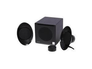 Microlab FC50 2.1 subwoofer system with 2-way stereo satellites. Black