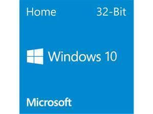 Windows 10 Home 32Bit English DVD - OEM
