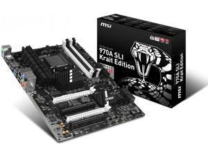 MSI 970A SLI Krait Edition AMD 970 Socket AM3plus ATX Motherboard