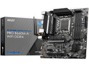 *B-stock item - 90 days warranty*MSI Pro B660M-A Wifi DDR4 Intel B660 Chipset Socket 1700 Motherboard