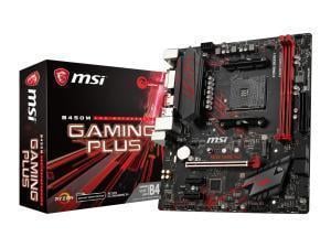 MSI B450M Gaming Plus AMD AMD4 B450 Chipset Micro-ATX Motherboard