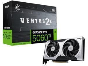 MSI NVIDIA GeForce RTX 5060 Ti Ventus 2X OC Plus 8GB GDDR7 Graphics Card
