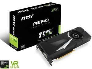 MSI GeForce GTX 1070 AERO OC 8GB GDDR5 Graphics Card