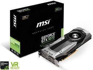 MSI GeForce GTX 1070 Founders Edition 8GB GDDR5 Graphics Card
