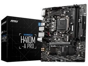 MSI H410M-A Pro Intel H410 Chipset Socket 1200 Micro-ATX Motherboard