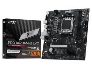 MSI PRO A620AM-B EVO AMD A620A Chipset Socket AM5 M-ATX Motherboard
