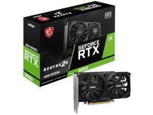 MSI NVIDIA GeForce RTX 3050 Ventus 2X E OC 6GB GDDR6 Graphics Card