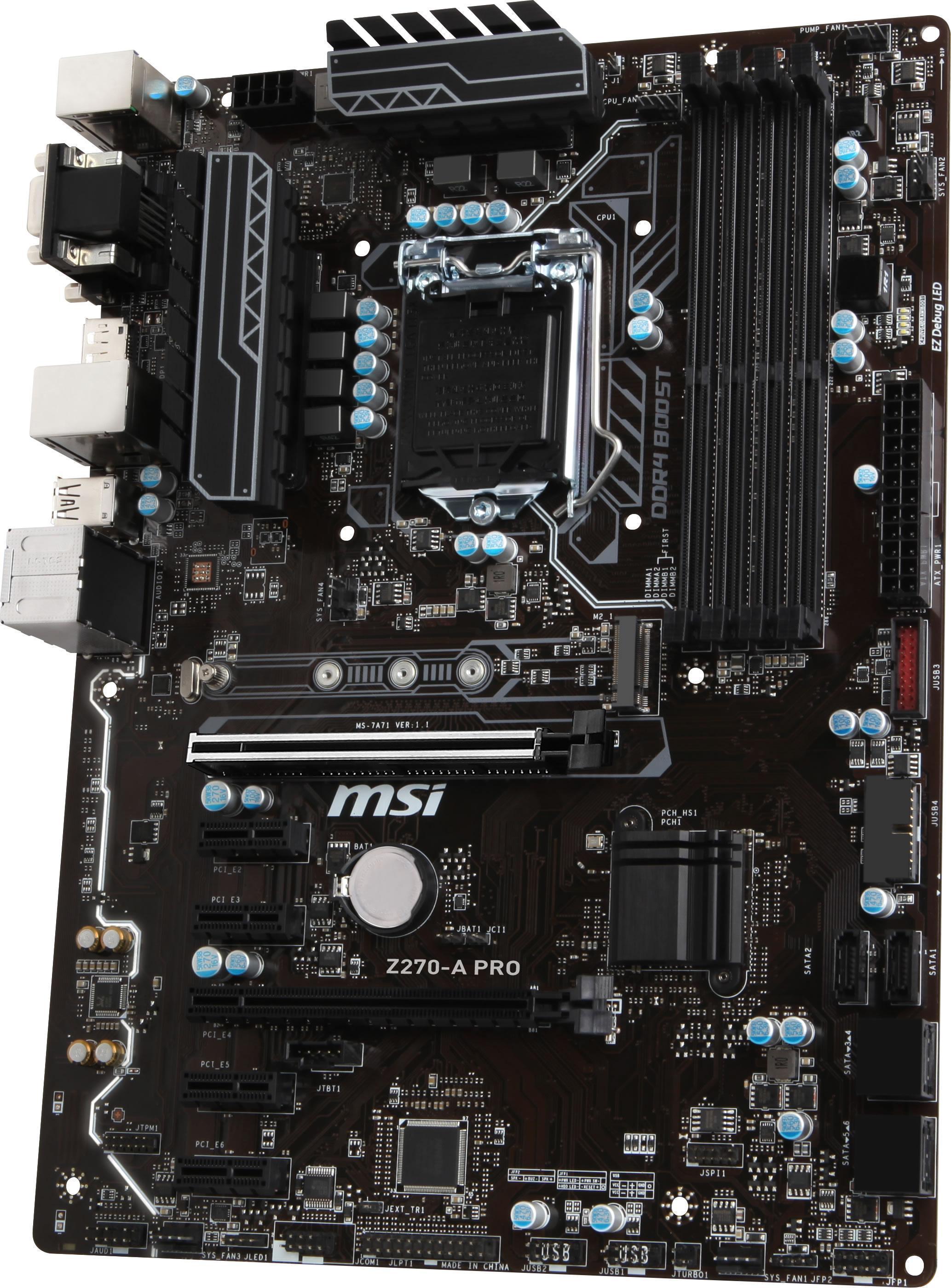 Настройка биоса msi z270 a pro