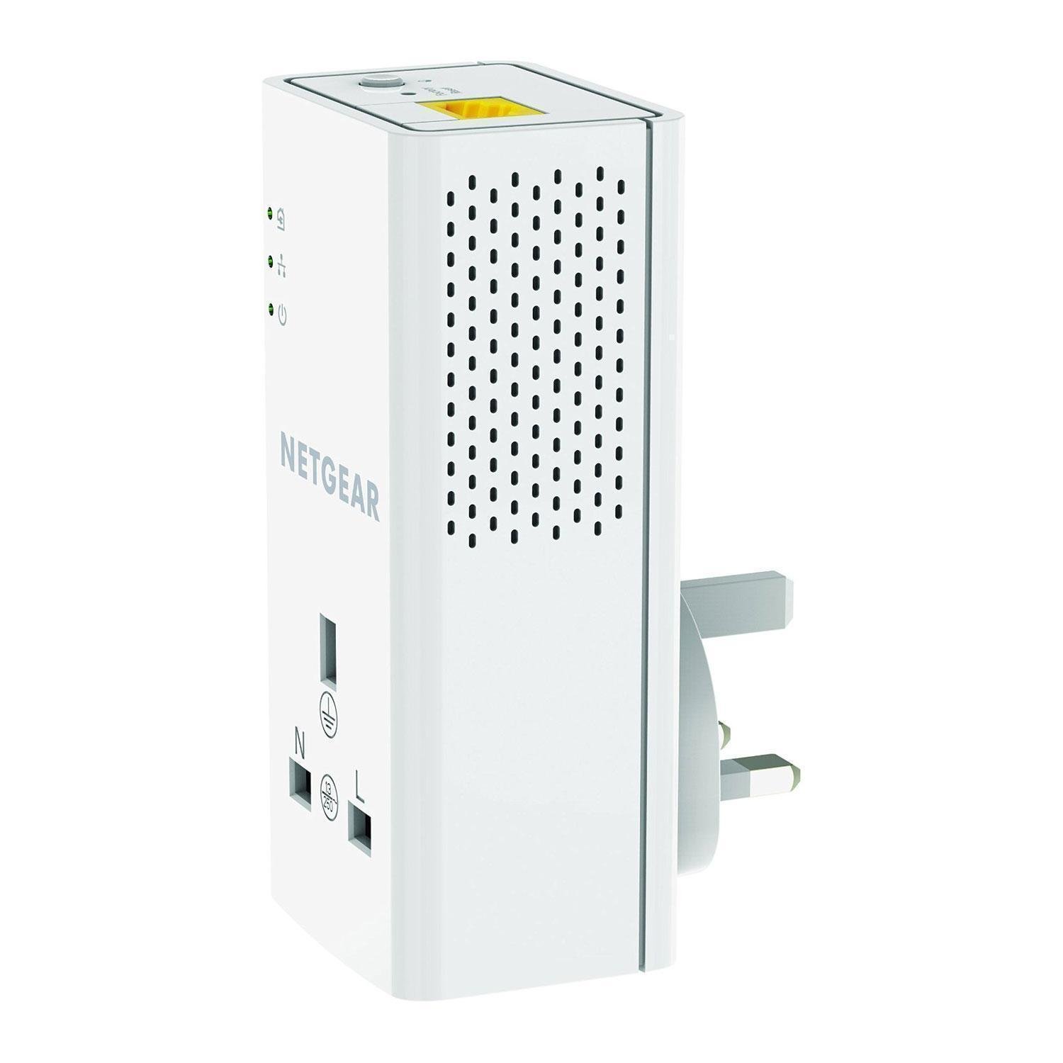 NETGEAR PLP1200-100UKS 1200Mbps Powerline Ethernet Adapter Homeplug