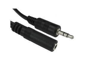 3.5mm Stereo to 3.5mm Stereo Plug - Socket, Nickel 10 Mtrs