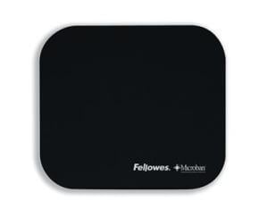 Fellowes Black Mouse Pad With Microban Protection