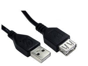 Cables Direct 0.5m USB2.0 Type A M to Type A F Extension Cable