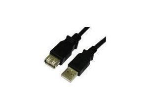 USB 2.0 A Male to A Female - 0.5M (black)