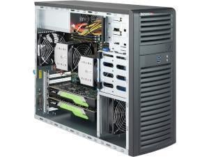 Tower Chassis with 4x 3.5" Fixed Drive Bays with 1200W Platinum Level Certified High-Efficiency Power Supply small image