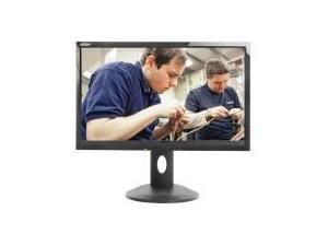 Novatech 24 Inch LED Widescreen Hard Glass Monitor with Height Adjustable Stand