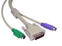 Novatech DVI-I plus PS2 KVM Cable - 2m