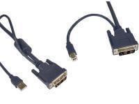 Novatech DVI-D plus USB KVM Cable - 3m