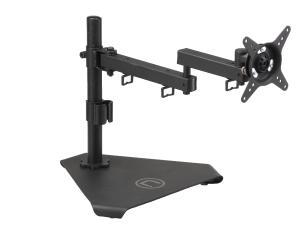 Novatech Single Monitor Arm Stand V2 - Desktop Base - Ball Bracket - Black