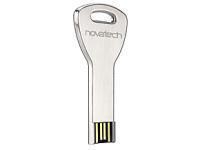Novatech 16GB USB2 Flash Memory Brushed Steel Key
