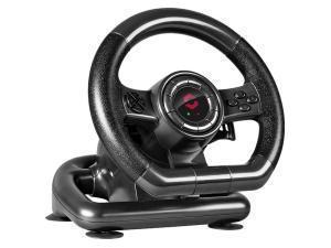 SPEEDLINK Black Bolt Racing Wheel for PC with Vibration Effects and Pedals, Black