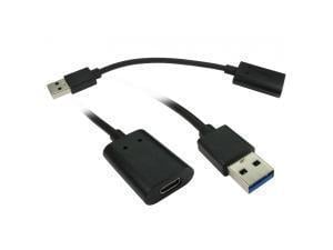 CablesDirect USB3C-951REV USB Cable, USB 3.2, Gen 2, 3.1 Gen 2, USB A, USB C, Black