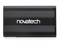 Novatech 2.5inch Aluminium SATA HDD/SSD Enclosure USB 2.0 - Black