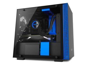 NZXT H200I Matte Black and Blue Mini-ITX Tower PC Case