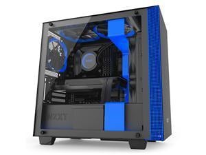 NZXT H400I Matte Black and Blue Mid Tower PC Case