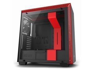NZXT H700 Matte Black and Red Mid Tower PC Case