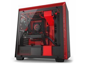 NZXT H700I Matte Black and Red Mid Tower PC Case