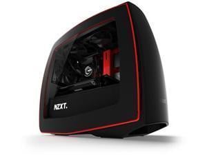 NZXT Manta Matte Black and Red with Window Mini ITX Case