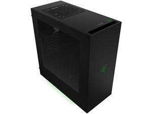 NZXT Source S340 Special Edition Chassis, Mid Tower case, Black/Green, Windowed