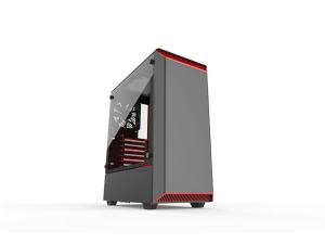 Phanteks Eclipse P300 Tempered Glass ATX Chassis - Special Edition Black/Red