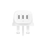 3 Port USB-C Wall Charger with PPS 67W -  For use with Macbook Air/Pro