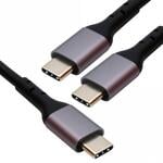 Dual USB-C Charging Cable with Intelligent Power Distribution 1.8m