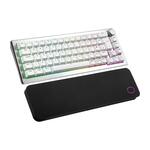 Cooler Master CK721 Wireless RGB Mechanical Silver White 65% Keyboard with Bluetooth - Red Switch