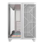 Corsair AIR 5400 LX-R RGB iCUE LINK Triple Chamber Mid-Tower PC Case - White