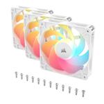 Corsair RS120-R Reverse RGB White 120mm Case Fan Triple Pack