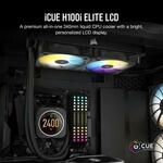 Corsair iCUE H100i ELITE LCD Display All-In-One 240mm CPU Water Cooler