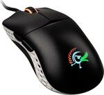 Ducky Feather Black Andamp; White RGB Mouse Omron Switch