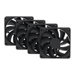 Hyte FA12 Fans Pitch Black 4 Pack