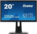 Iiyama B2083HSD-B1 20 Inch LED Monitor with Height Adjustable Stand