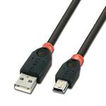 10m USB 2.0 Cable, Type A to mini B, Black