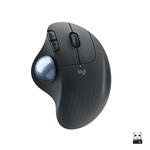 Logitech ERGO M575 Mouse - Bluetooth - USB - Optical - 5 Buttons - Graphite - Wireless - 2.40 GHz - 2000 dpi - Scroll Wheel, Trackball