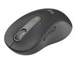 Logitech Signature M650 L for Business Mouse, right-handed, 5 buttons, wireless 2.4 GHz, Bluetooth, graphite