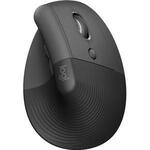 Logitech Lift Mouse - Right-handed Only - Bluetooth/Radio Frequency - USB Type A - Optical - 6 Buttons - 4 Programmable Buttons - Graphite